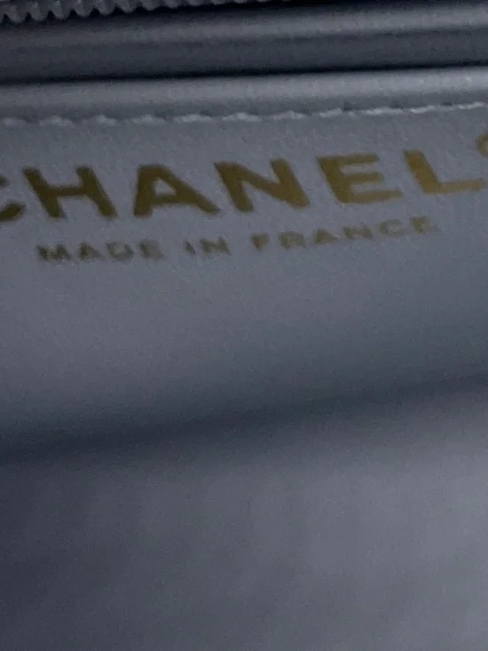 Chanel Light Blue Quilted Caviar Leather Retro Top Handle Flap Bag - Picture 12 of 14